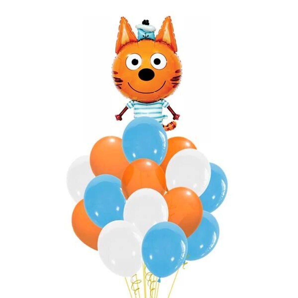Композиция из шаров "Три кота, Коржик"