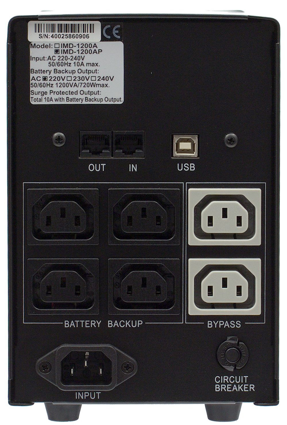 Источник бесперебойного питания  Powercom IMD-1200AP