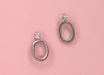 Швензы овальные с инкрустацией 18х10 мм