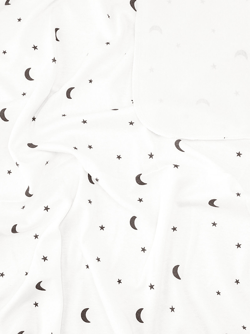 Сет из 2х пелёнок Mjölk Ёжики на экрю/Ночное небо