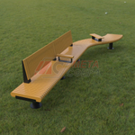 Скамейка Rail Road 01 двойная с подлокотниками и поворотом