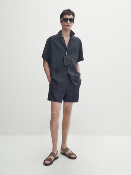 Massimo Dutti Однотонные плавки, темно-синий