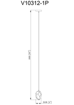 Светильник подвесной Moderli V10312-1P Catris