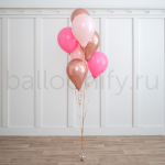 Фонтан шаров "Розовое сияние"