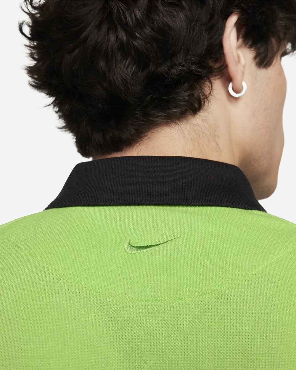 Мужское теннисное поло Nike Rafa Slim Polo - action green/light lemon twist