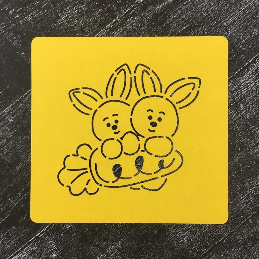 Зайки №68 с морковкой