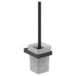 Ёршик туалетный настенный нерж. сталь/стекло CORINTO 16937.N чёрный