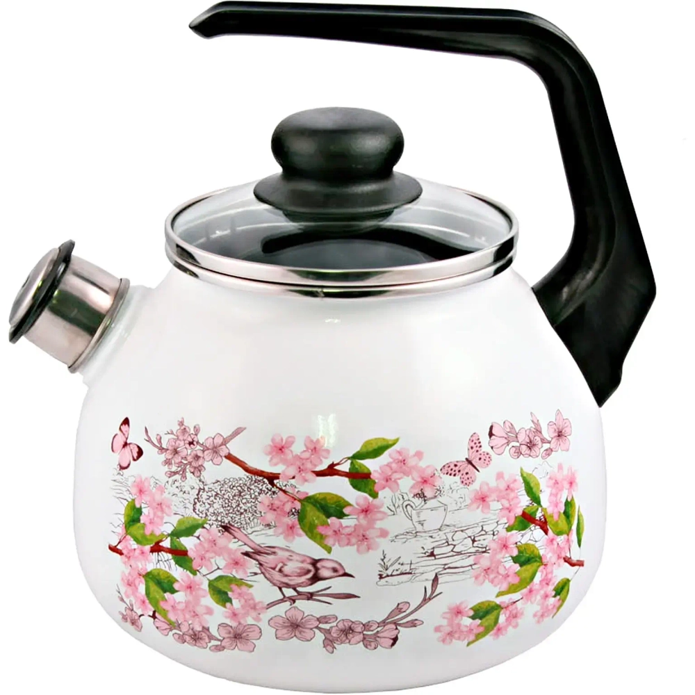 Чайник эмалированный 3л со свистком «Bird» Appetite