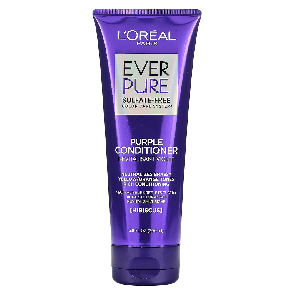 L'Oréal, EverPure, фиолетовый кондиционер, гибискус, 200 мл (6,8 жидк. унц.)