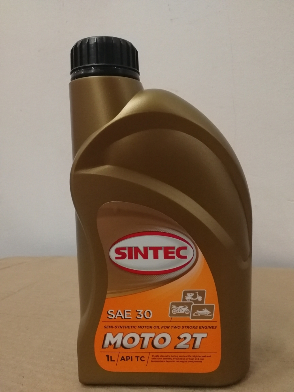 Масло Sintec Мото 2T TC красное п/синтетика 1л
