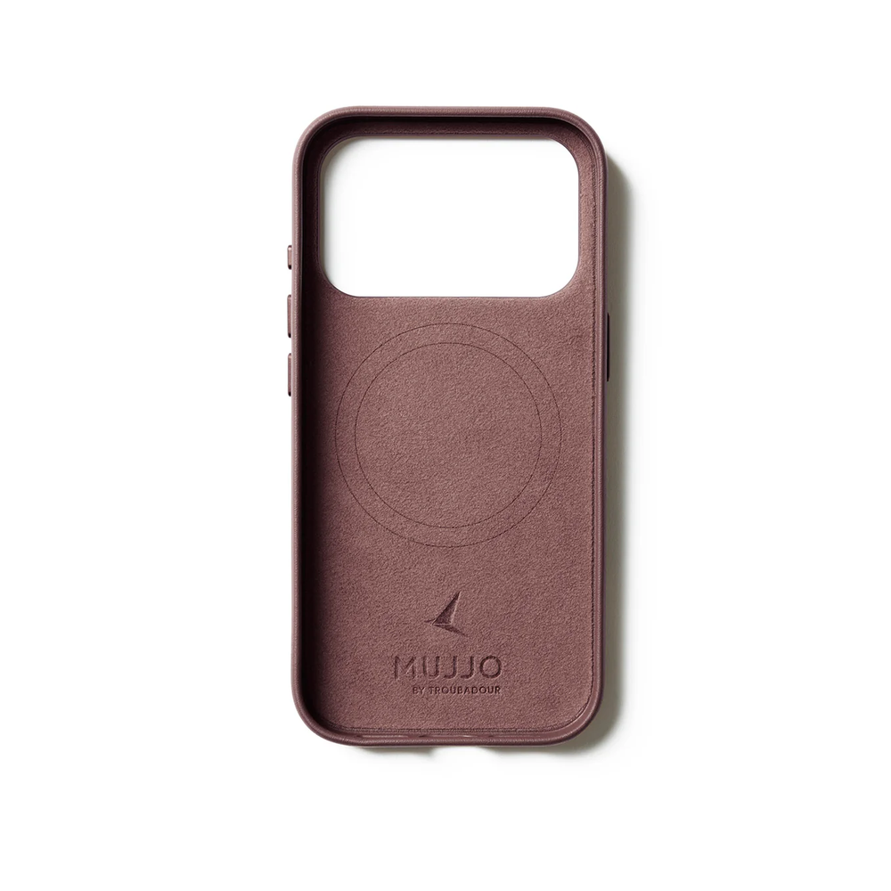 Чехол Mujjo Leather для iPhone 17 Pro бронзовый красный