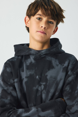 H&M Толстовка с капюшоном и принтом, черный