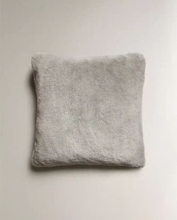 ZARA HOME НАВОЛОЧКА ДЛЯ ДЕКОРАТИВНОЙ ПОДУШКИ ИЗ ИСКУССТВЕННОГО МЕХА, СЕРЫЙ