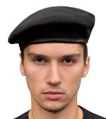 Черный берет уставной (шовный)