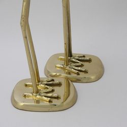 Bello De Bronze Статуэтка Журавли пара, золото