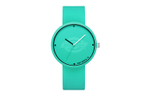 Dickies Wrist Watch Quartz Movement Silicone Leather Strap Green Dial Women"s Watch