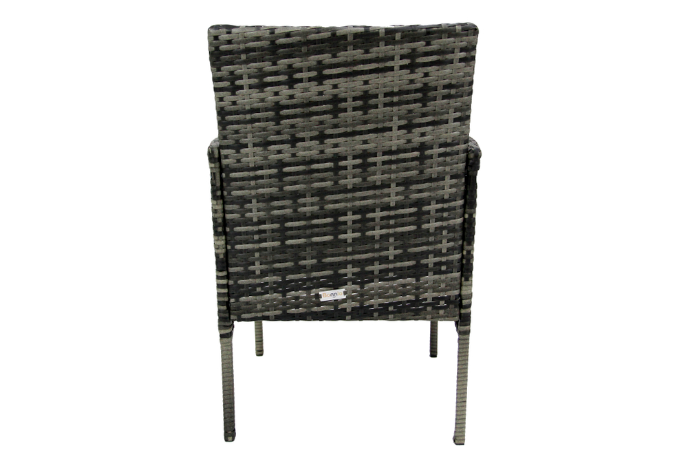 Набор мебели Нестор арт.SFS012-1 серый, серый 3 уп. (стол + 4 стула ротанг серый, подушки серые) "Garden story"