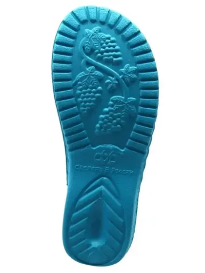 Пантолеты женские пляжные EvaShoes "Сакура", Бирюзовый