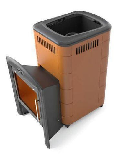 Печь банная Тунгуска Cast Витра терракота