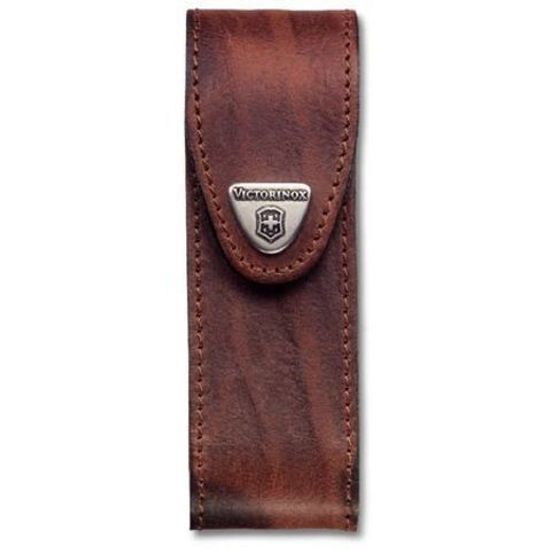 Чехол Victorinox (кожа) на ремень Мод. #4.0548 (коричневый)(40 x 130 x 43 мм)