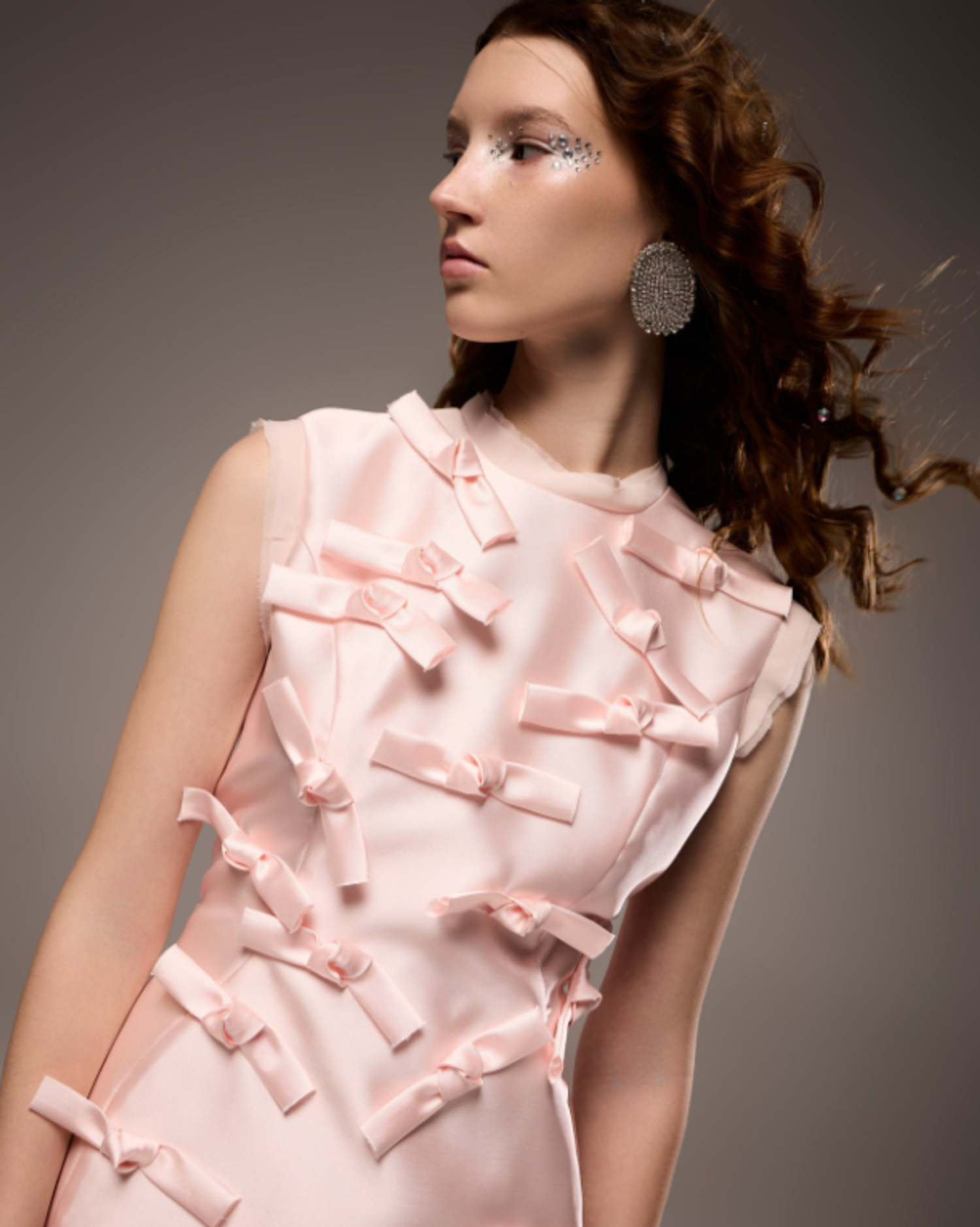 Платье Bambini (Бамбини) мини, розовое