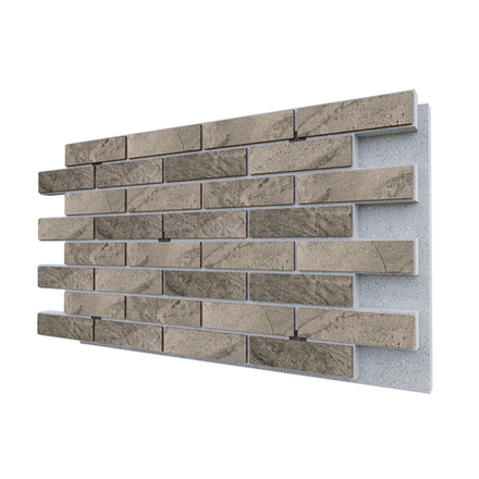 Негорючая термопанель ППС PRO Paradyz Mattone Pietra Grafit Elewacja 0,60 м², 1020x600 мм