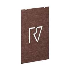 AcustiX Подвесная пергородка с фигурными вырезами VE.PPRF-120.23 Молочный Шоколад 1200*12*2380