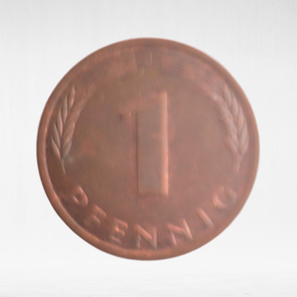 Germany, 1 Pfennig, 1989, (Hamburg Mint - "J"), VF