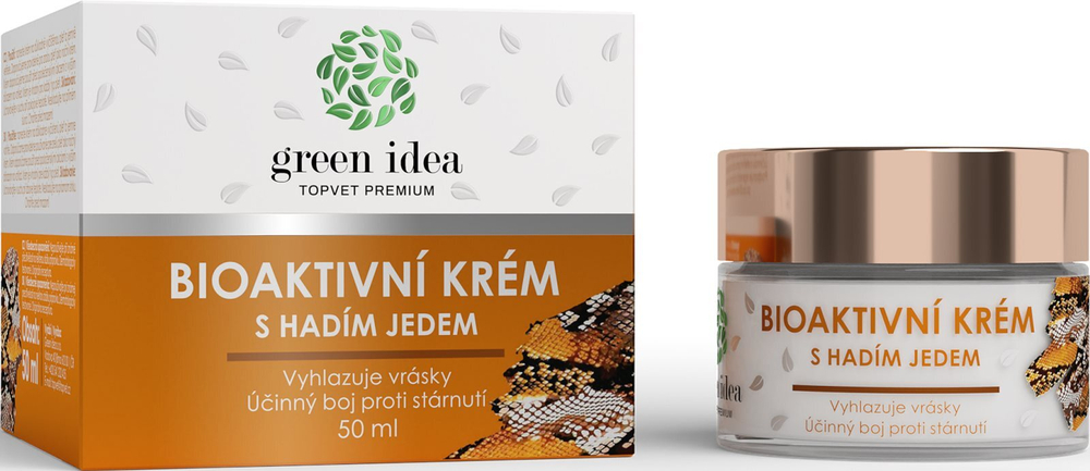 Green Idea  Bioactive cream with snake venom - разглаживающий и укрепляющий уход /   50  ml  / GTIN 8595643605627