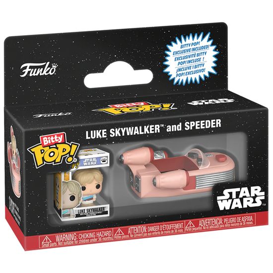 Фигурка Funko Bitty POP! Rides Star Wars Luke Skywalker and Speeder 85519 / Фигурка Фанко Битти ПОП! по мотивам вселенной "Звездные войны", Люк Скайуокер