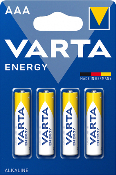 Батарейка Varta Energy AAA/LR03 , ( 4 ) шт. в блистере, 04103229414