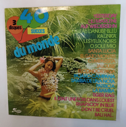 Винтажная виниловая пластинка LP Сборник 40 Succes Du Monde 3LP (France 1975)