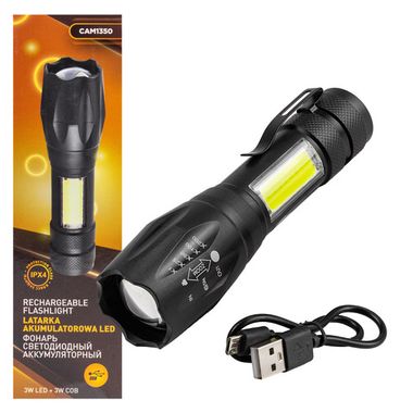 Фонарь светодиодный аккумуляторный FORSTIME FT-CAM1350