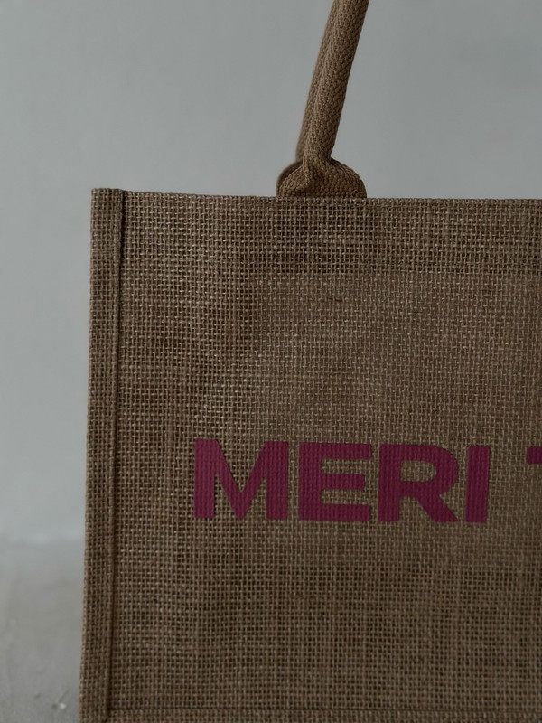 Пляжная сумка из джута