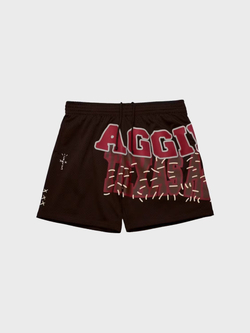 Шорты Cactus Jack Travis Scott x Mitchell & Ness Texas A&M Aggies Basketball Brown