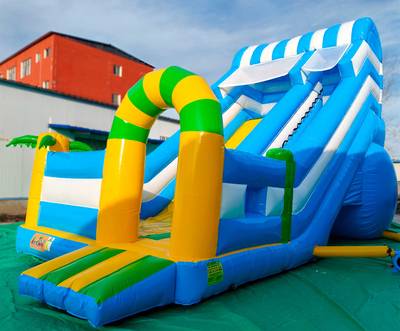 Коммерческий надувной батут-горка «Волна – 2», 9*5*7 м