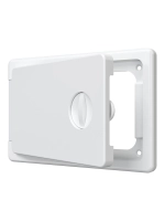 Люк ревизионный ЛТП накладной ручка-задвижка 150х100 пластик EVECS