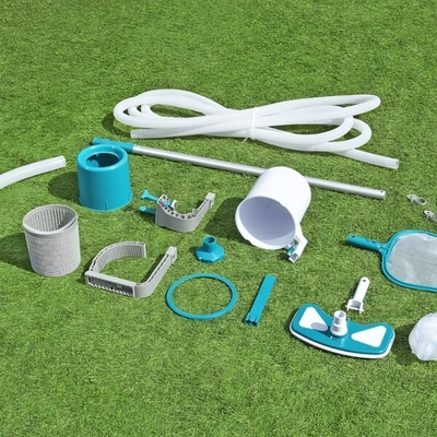 Набор для очистки бассейнов (сачок, пылесос для чистки дна, скиммер, ручка 2,79 м) от 457 см Bestway (58237)