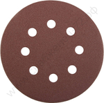 Круг STAYER ″PROFI″ из абразивной бумаги на велкро основе, 8 отв., P120, 125мм, 5шт
