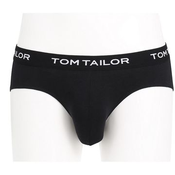 Мужские трусы слипы черные набор из 3 штук TOM TAILOR 70238/6061 9303