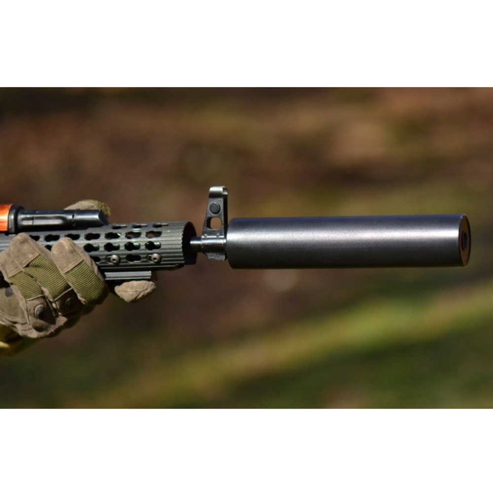 ДТКП закрытого типа RD SM47 для карабина Сайга, (.223Rem, 5,45х39 М24х1,5 правая) Титан, Русский дракон