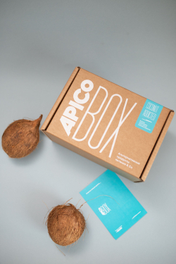 Набор продукты питания из кокоса APICO BOX №4 "Coconut Addicted", подарочный набор из 7-ми продуктов на основе кокоса, новогодний подарок
