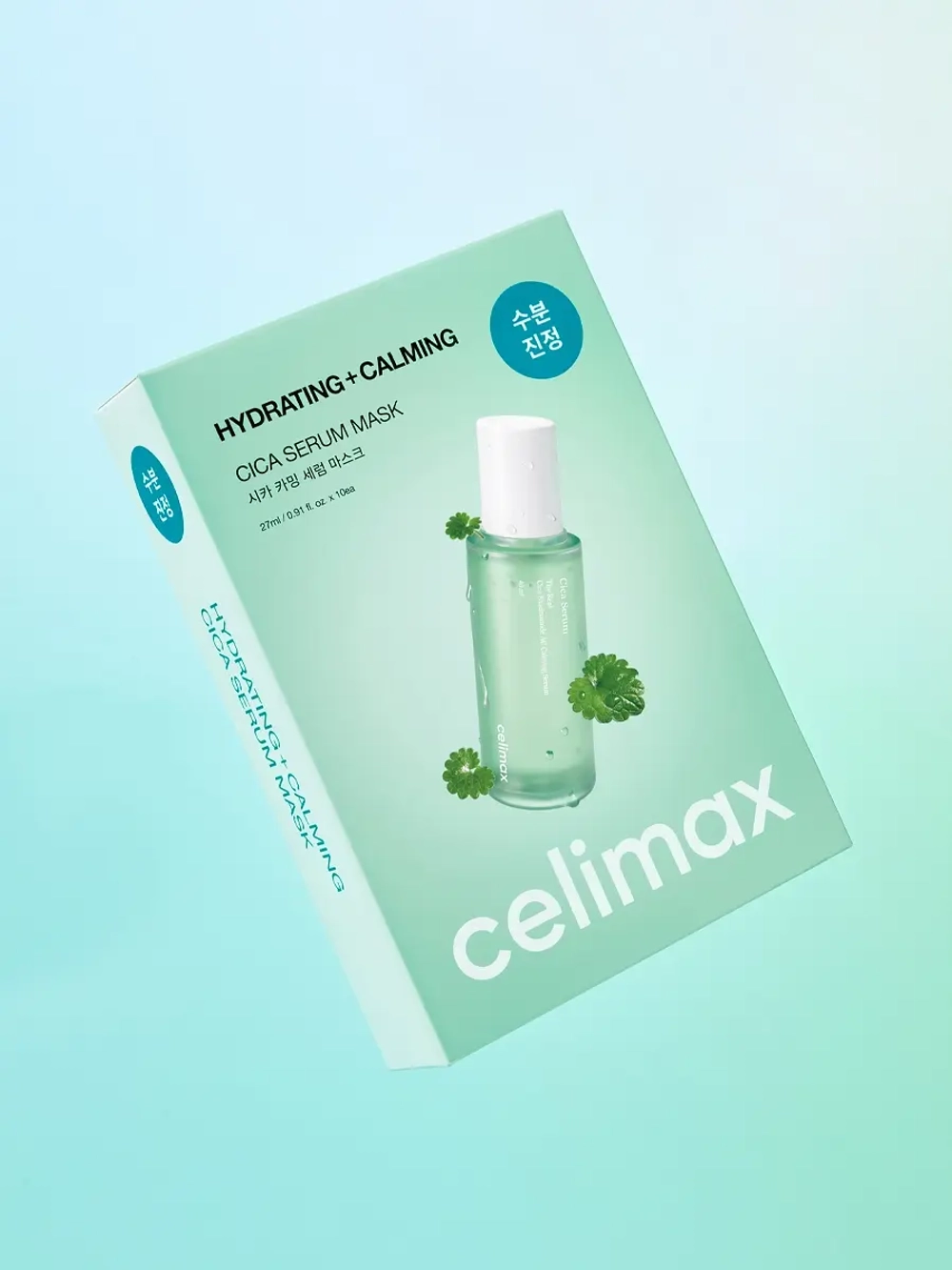 Celimax Ампульная тканевая маска с экстрактом центеллы и гиалуроновой кислотой Hydrating Calming Cica Serum Mask 27 мл х 10 шт