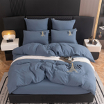 КПБ Mood of Paris на резинке MPR018, Евро, 4 наволочки, простынь 160*200*35