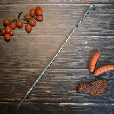 Шампур угловой 620*10*1,0мм нерж