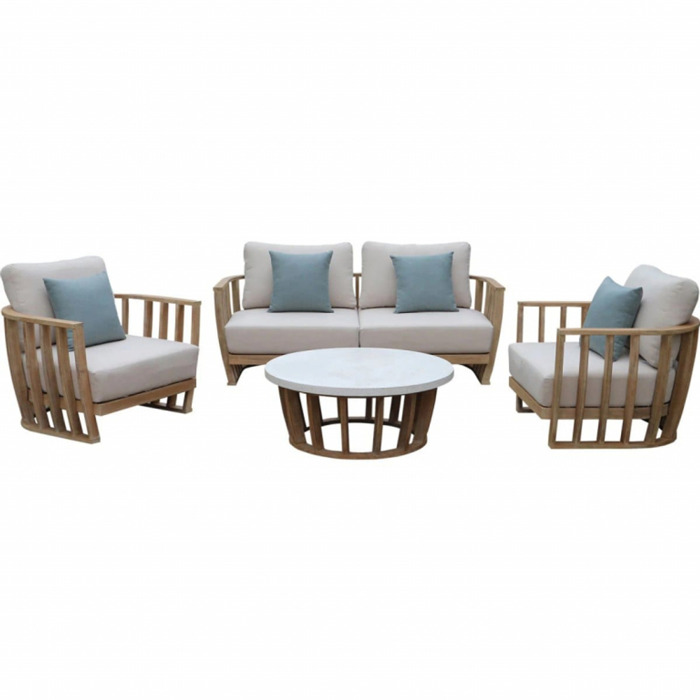 Комплект деревянной мебели Tagliamento Woodland, натуральный