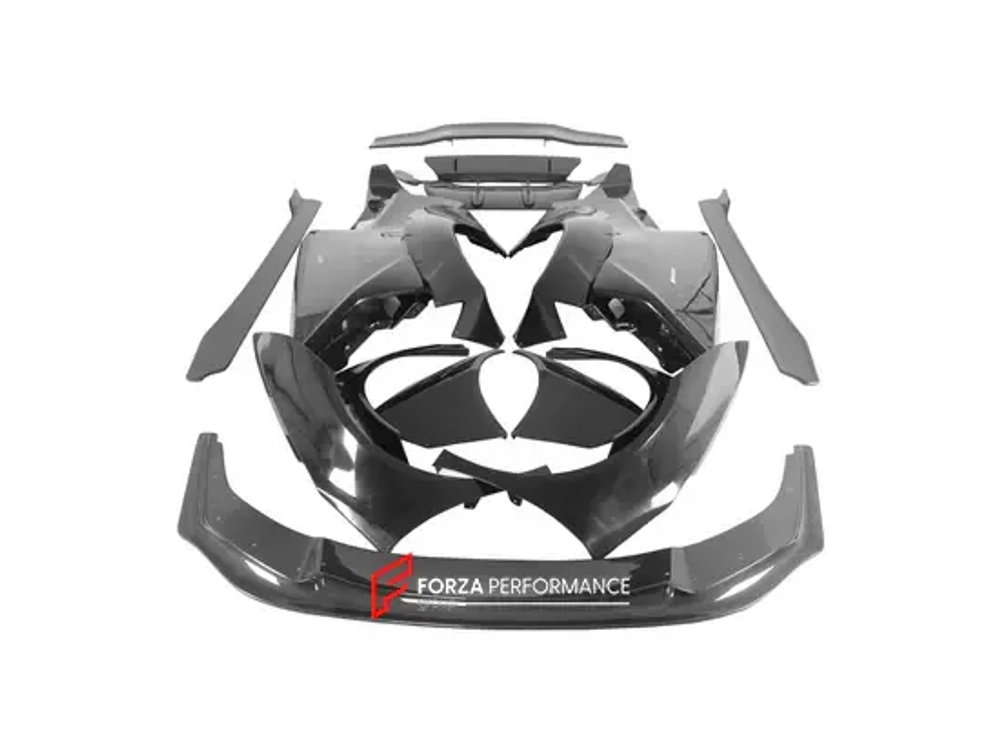 Широкий карбоновый обвес для Lamborghini Huracan LP610-4 Coupe 2014-2016 Ламборгини Хуракан