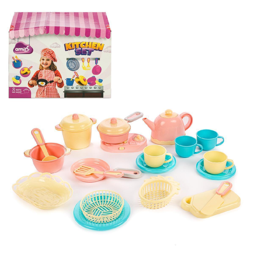 Посуда в коробке №1.(28 предм.), пакет Артикул №277