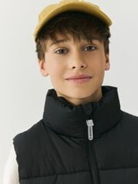 Жилет стеганый на молнии "Уголь" 7+