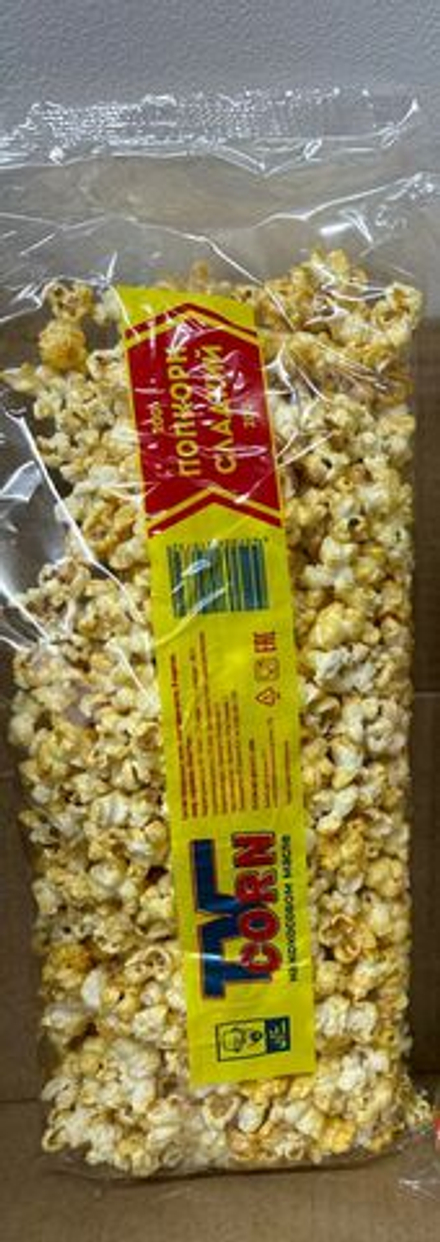 Попкорн "TV-CORN" сладкий ПАКЕТ  200гр. (упак 7шт.) 28